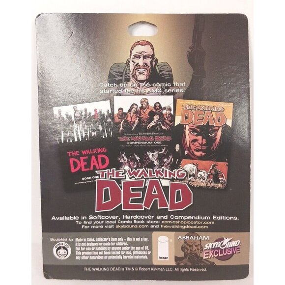 Skybound The Walking Dead Figurine Abraham With 15 Year Pin Factory Sealed - Picture 4 of 5